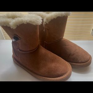 Leather Fur Chestnut/Cognac Brown Boots